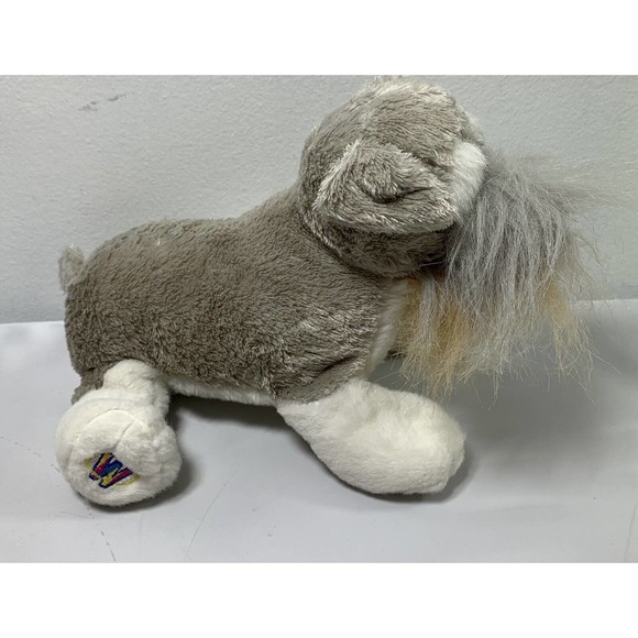 Ganz Webkinz Schnauzer Plush Puppy Dog Gray White Stuffed Animal Toy No Code - Picture 8 of 11